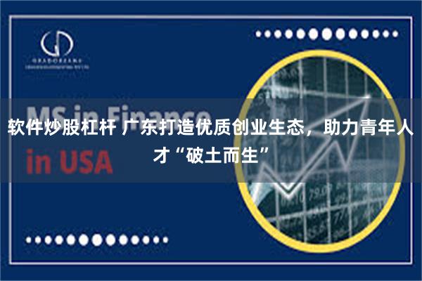 软件炒股杠杆 广东打造优质创业生态，助力青年人才“破土而生”
