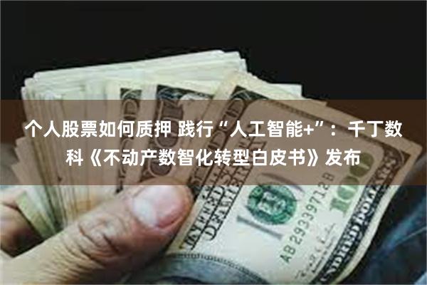 个人股票如何质押 践行“人工智能+”:千丁数科《不动产数智化转型白皮书》发布